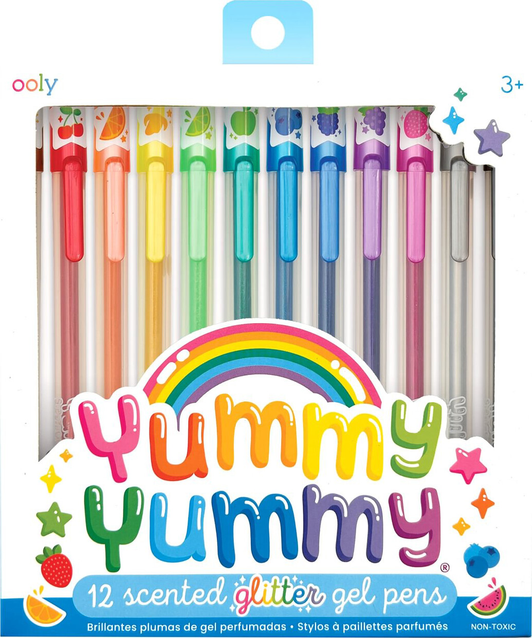 Ooly - Gelpen Med Duft 12 Stk - Yummy Yummy Glitter