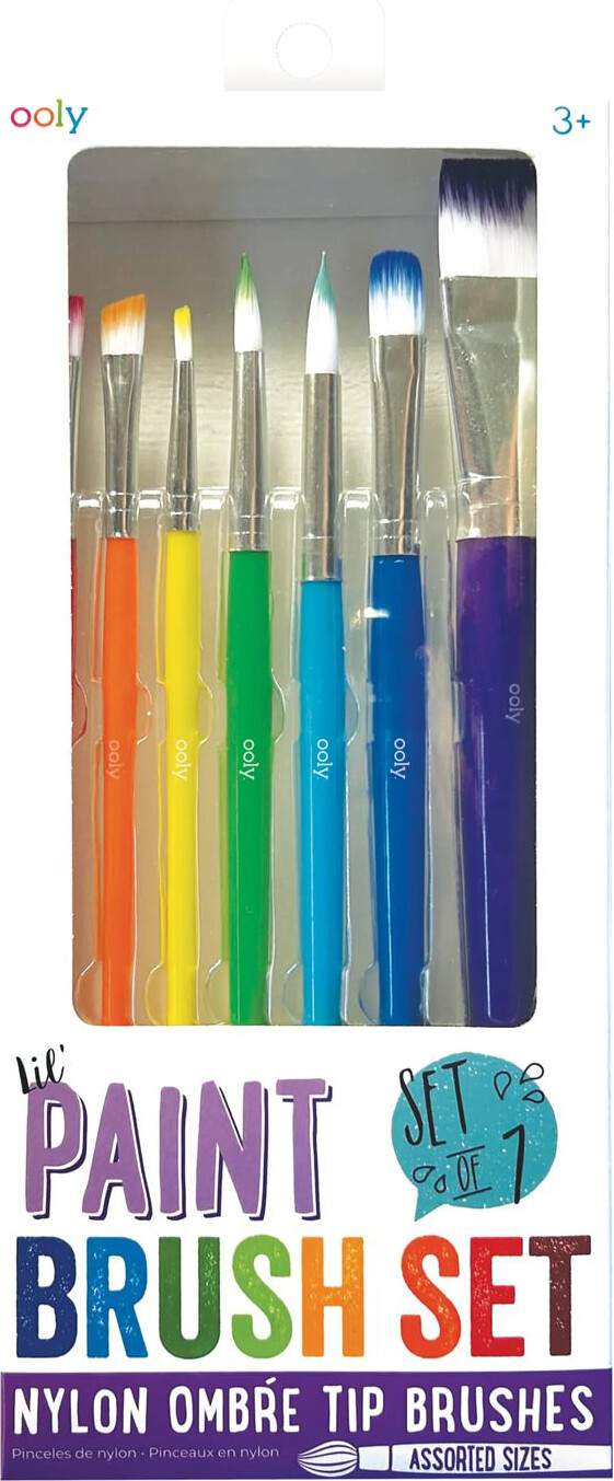 Ooly - Penselsæt 7 Stk - Lil Paint Nylon
