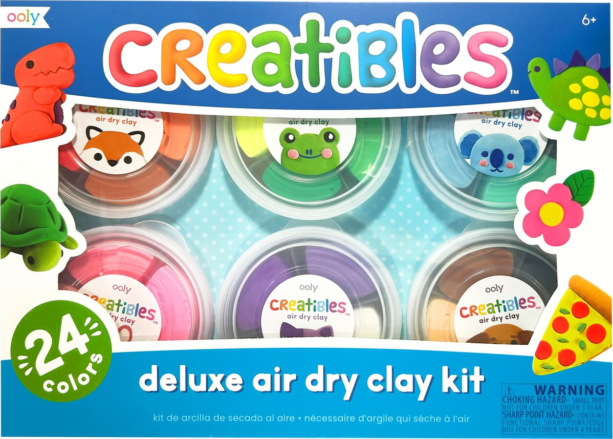 Ooly - Selvhærdende Ler - Deluxe Kit 24 Farver - Creatibles