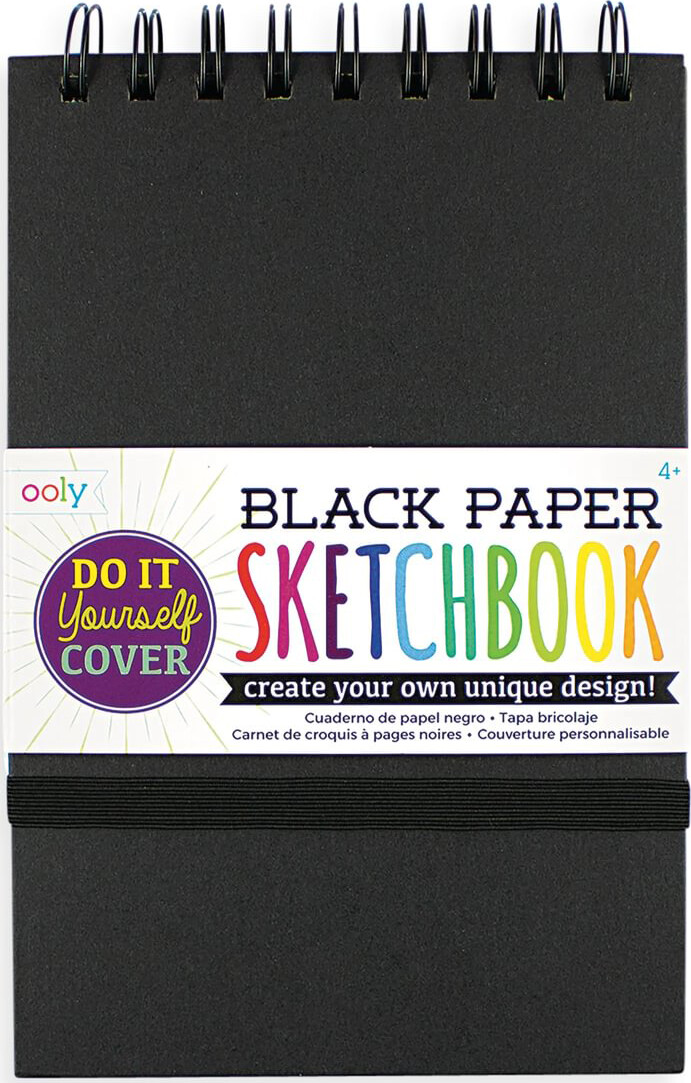 Ooly - Skitseblok - Diy - Sort 13 X 19 Cm