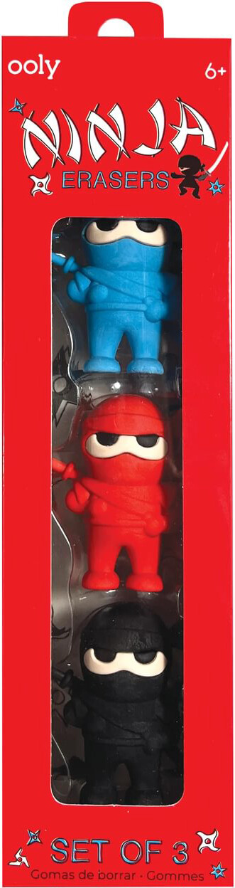 Ooly - Viskelæder 3 Stk - Ninja