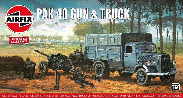 Billede af Airfix - Pak 40 Gun + Truck - Vintage Classics - 1:76 - A02315v