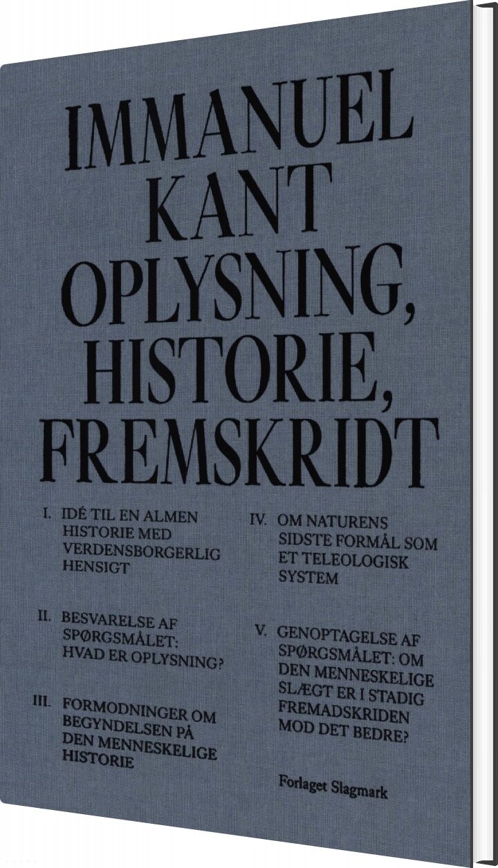 Billede af Oplysning, Historie, Fremskridt - Immanuel Kant - Bog