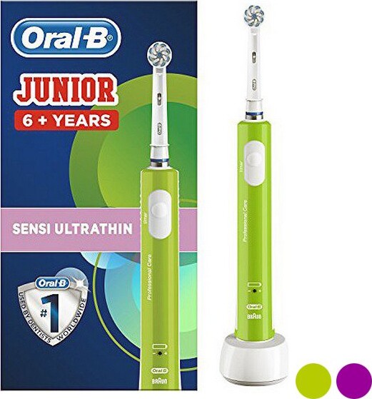 træt af Springe tilpasningsevne Oral-b Elektrisk Tandbørste - Junior Sensi Ultra Thin - Grøn | Se tilbud og  køb på Gucca.dk