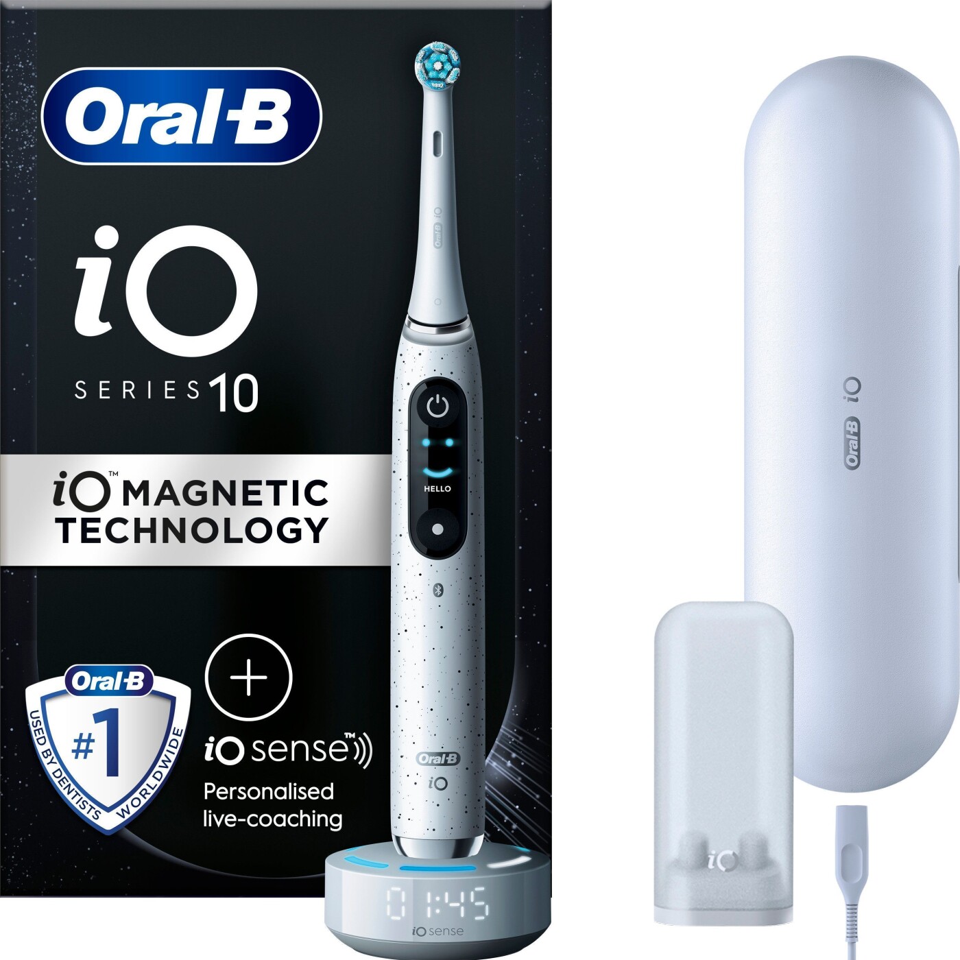 Oral-b - Io10 Stjernestøv Hvid Elektrisk Tandbørste