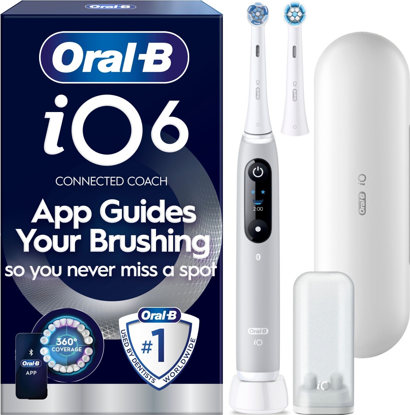 Oral-B Eltandbørste iO6 Grey Opal + 1 Extra Refill