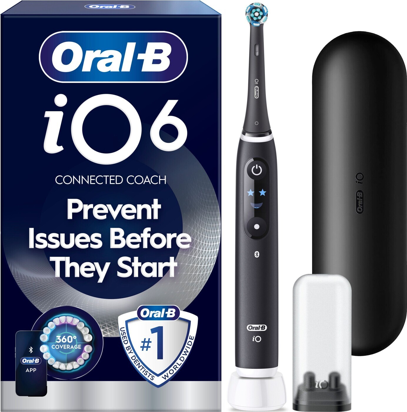 Oral-B Eltandbørste iO6 Black Lava + 1 Extra Refill