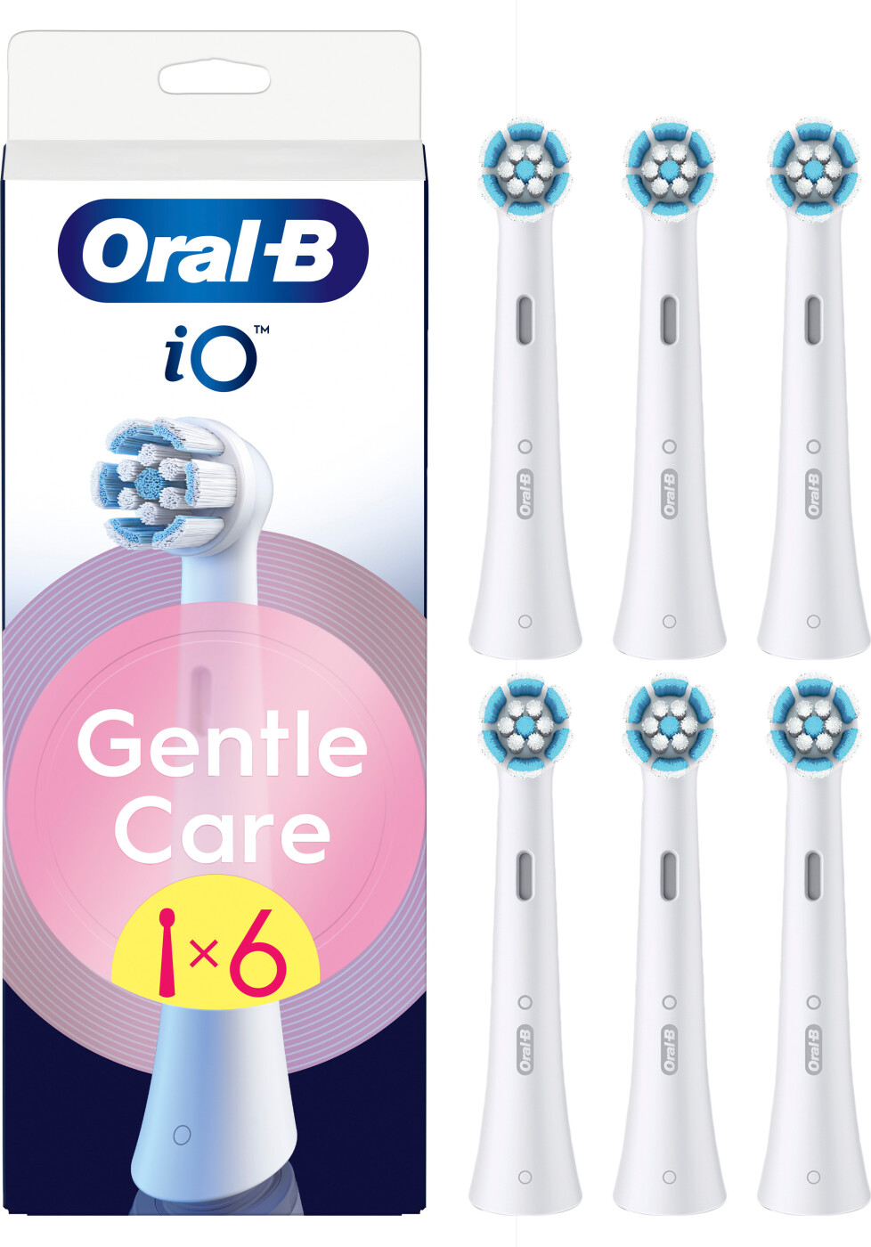Oral B - Oral-b Io Gentle Care Børstehoveder - White - 6 Stk