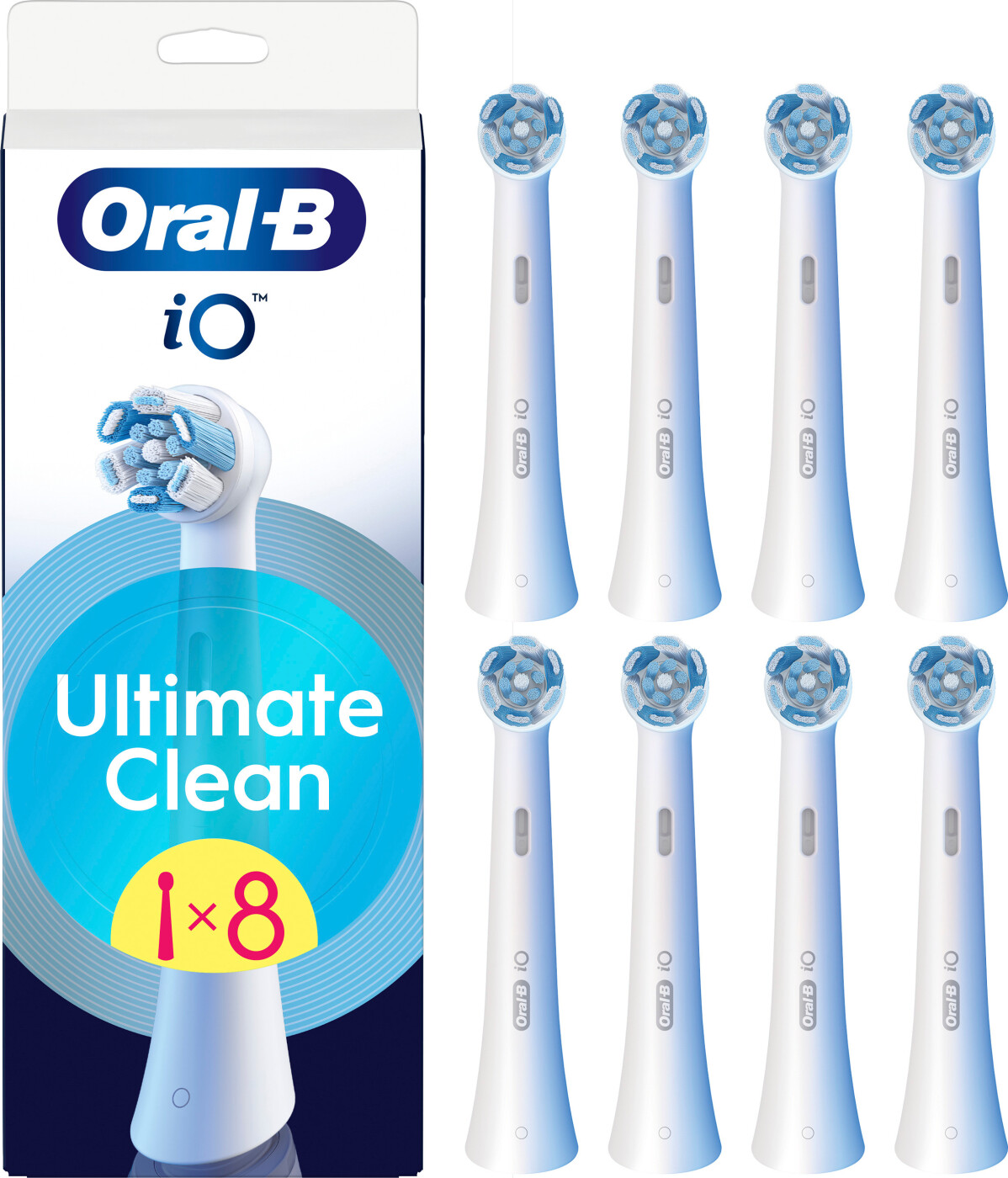 Oral B - Oral-b Io Ultimate Clean Børstehoveder - White - 8 Stk