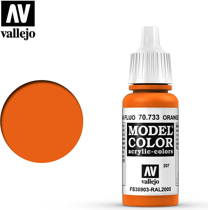 Vallejo - Model Color - Orange Fluorescent - 17 Ml - 70733