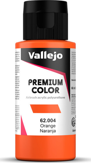 Vallejo - Premium Airbrush Maling - Orange 60 Ml