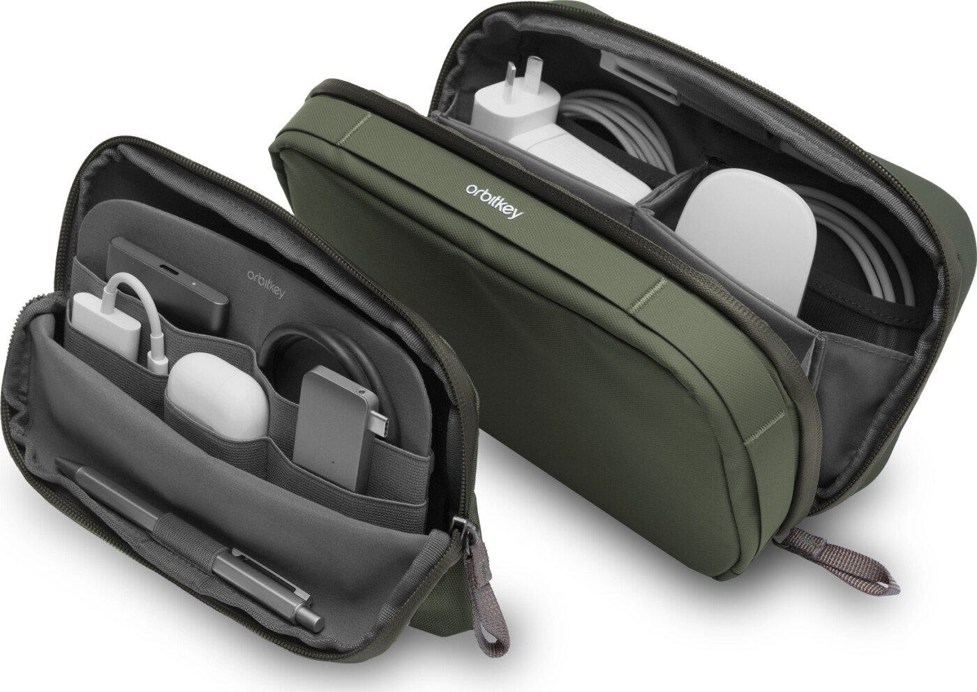 Orbitkey - 2-in-1 Tech Pouch - Olive