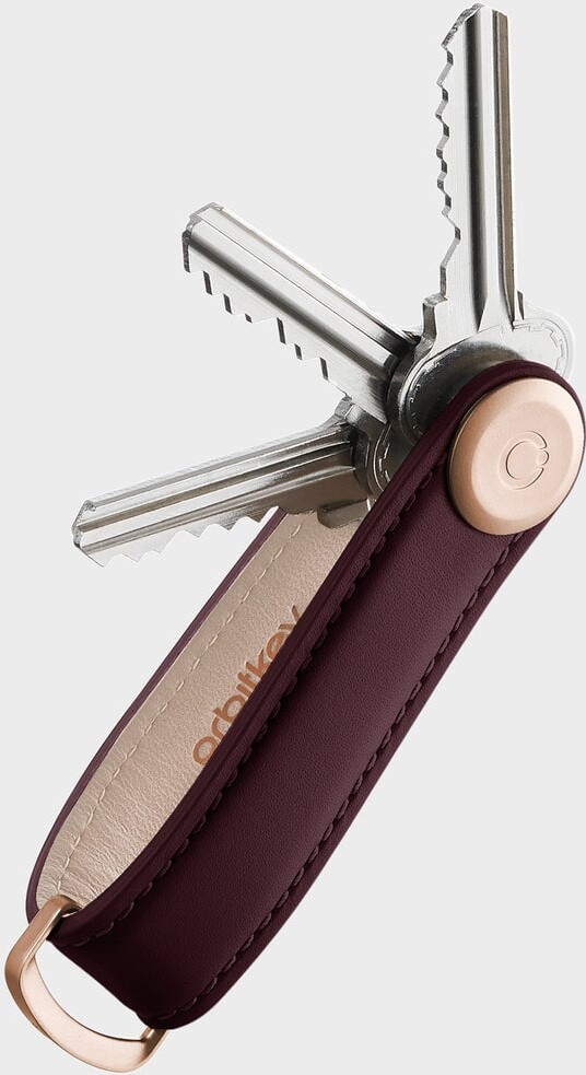 Orbitkey - Leather Key Organiser - Wine