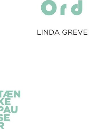 Billede af Tænkepauser - Ord - Linda Greve - Bog