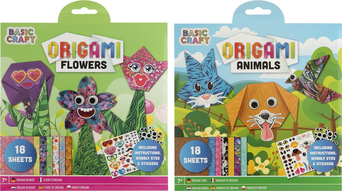 Origami Papir 19,5x195 Cm - 18 Ark