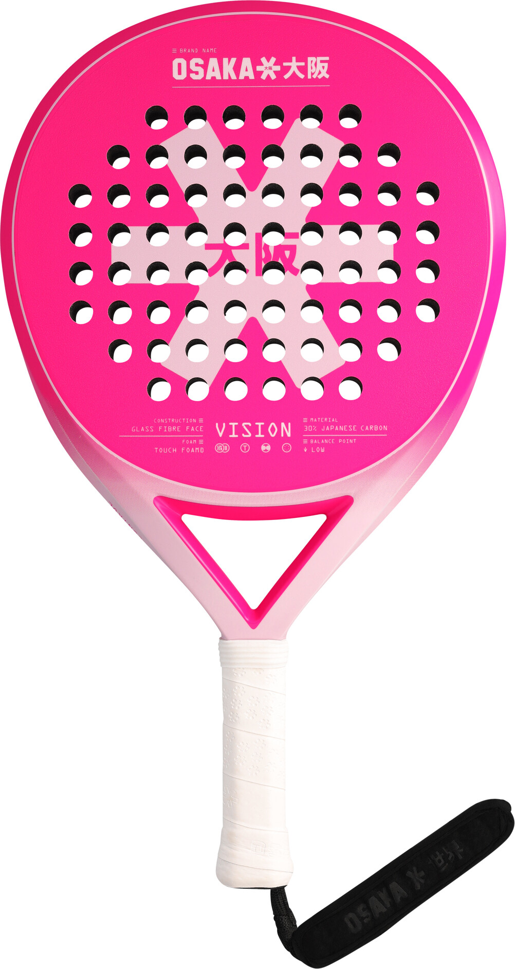 Osaka - Vision Control Padelbat - Electric Fuchsia
