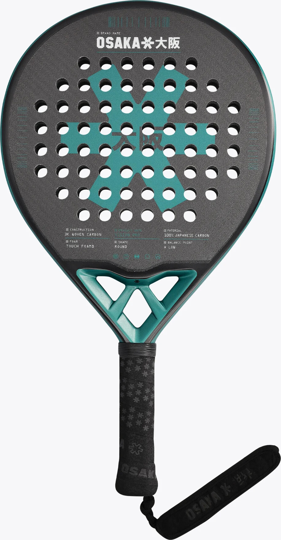 Osaka - Vision Pro Control Padelbat - Transformative Teal