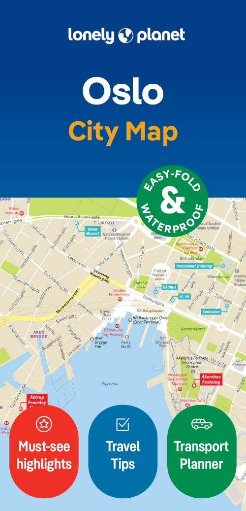 Oslo City Map - Lonely Planet - English Book