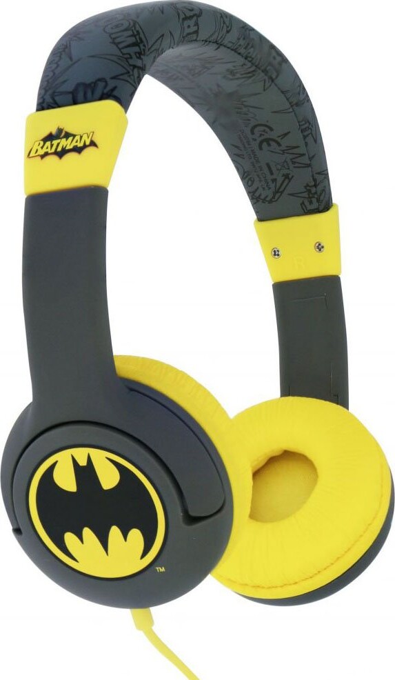 9: Batman - Hovedtelefoner Til Børn - Sort Gul