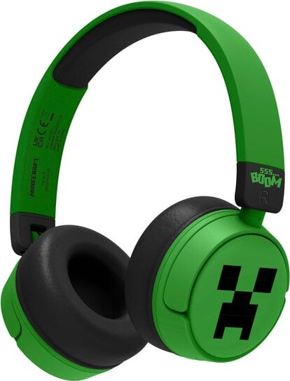 Otl - Bluetooth Headset W/perental Control - Minecraft Green