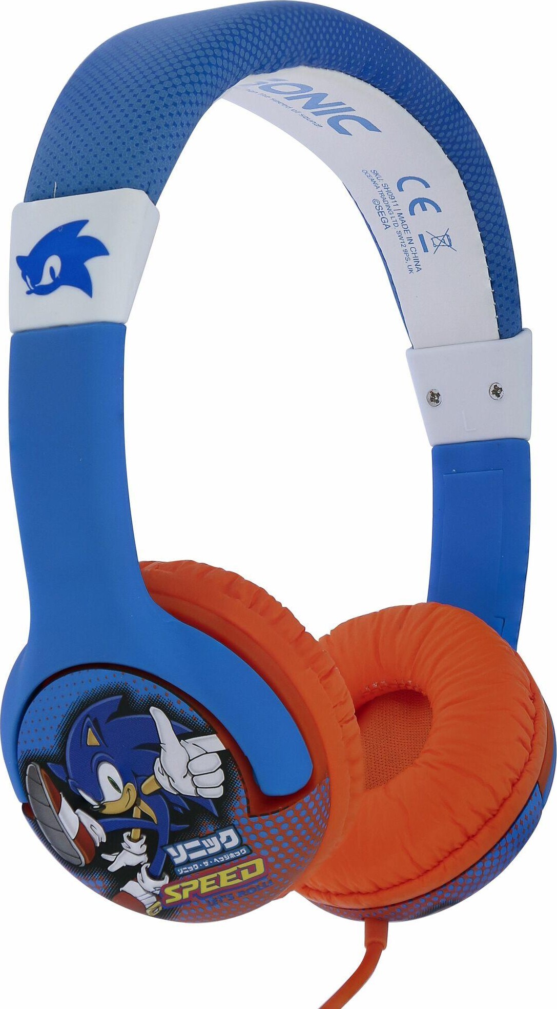 Sonic - Hovedtelefoner Til Børn - Blå Rød - Otl - 85 Db