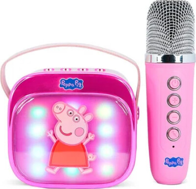 Otl - Light Up Wireless Karaoke Speaker W/ Microphone - Peppa Pig