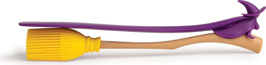Ototo - Witchin Basting Brush & Spatula - Purple And Yellow