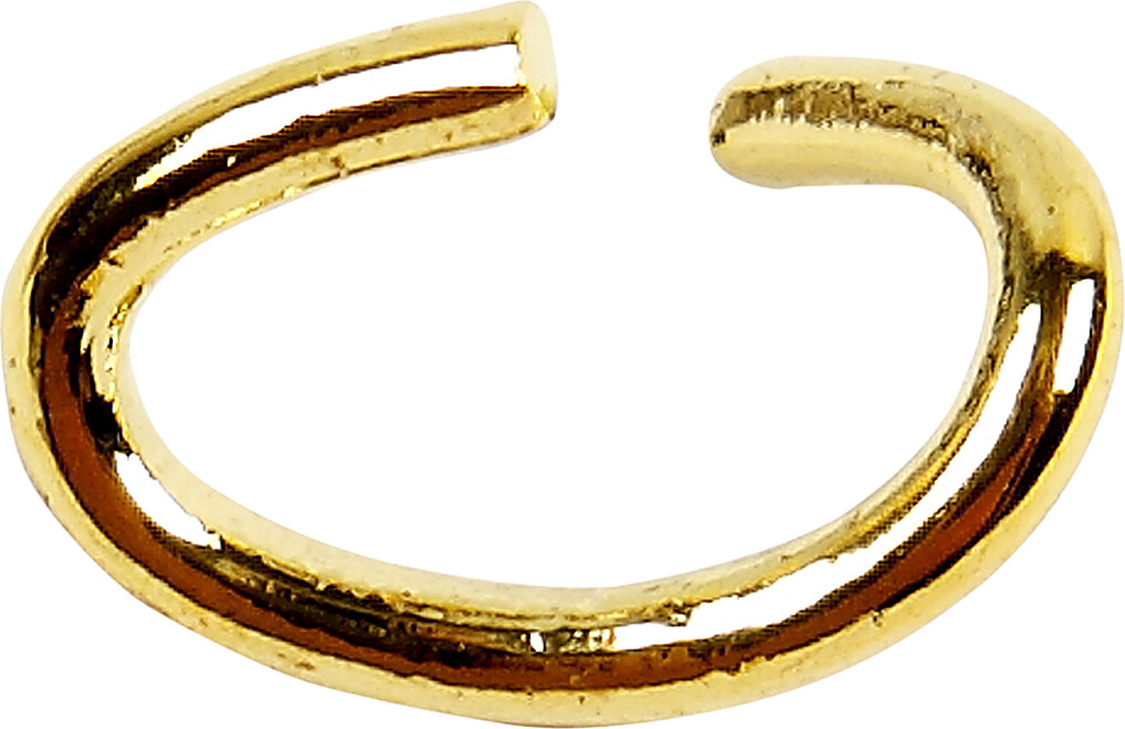 Oval-ring - Tykkelse 0,7 Mm - Forgyldt - 50 Stk. billede