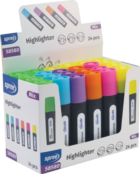 SPREE Overstregningspen display med 24 stk.