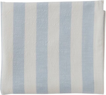 Oyoy Living - Stribet Dug 260x140 Cm - Ice Blue