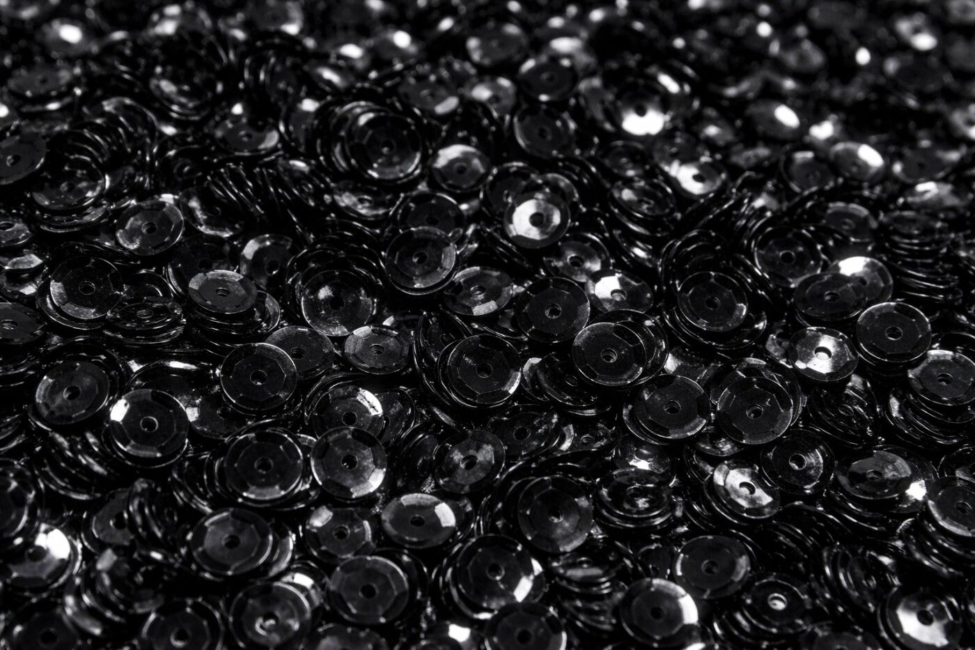 Pailletter - Sort - 5 Mm - 500 G