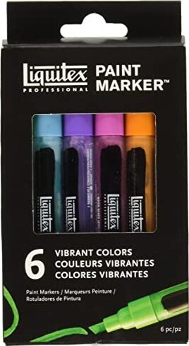 Se Liquitex - Paint Marker Tusser - Vibrant - 6 Farver hos Gucca.dk
