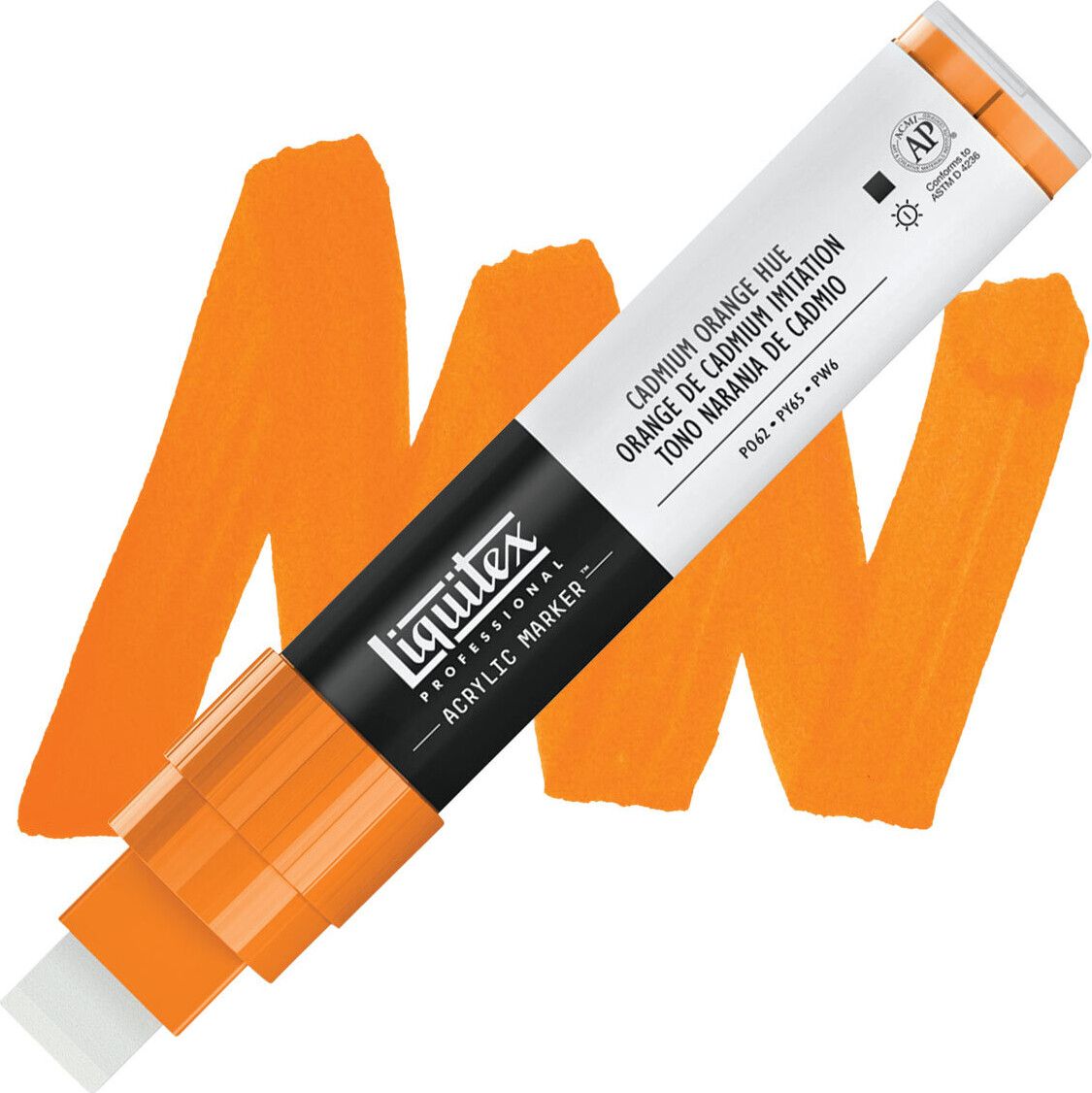 Se Liquitex - Paint Marker Wide Tusch - Cadmium Orange Hue hos Gucca.dk