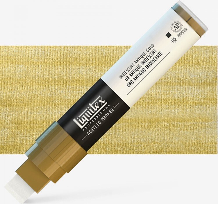 Liquitex - Paint Marker Wide Tusch - Iridescent Antique Gold