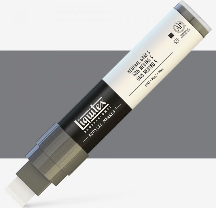 Se Liquitex - Paint Marker Wide Tusch - Neutral Grey 5 hos Gucca.dk