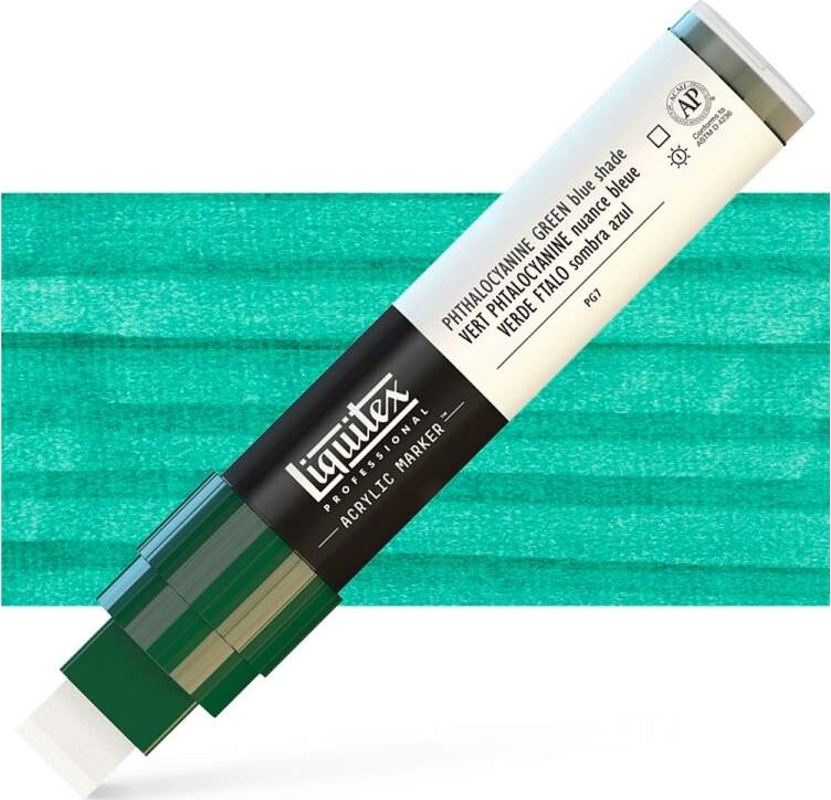 Se Liquitex - Paint Marker Wide Tusch - Phthalocyanin Green - Blue Shade hos Gucca.dk