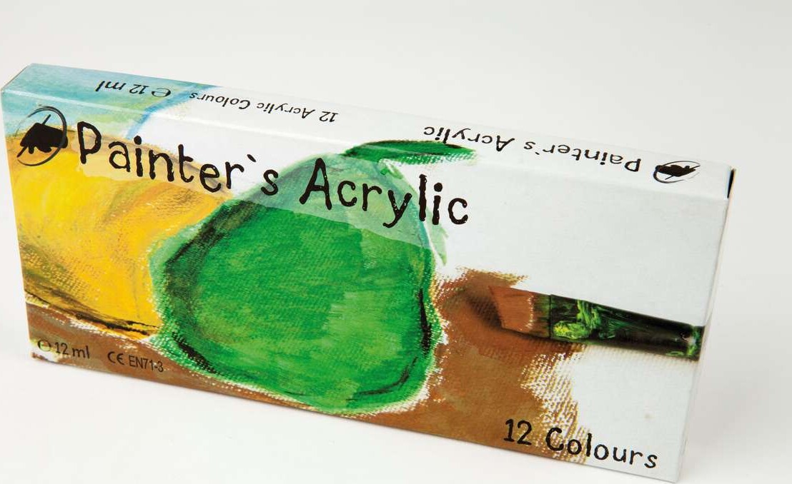 Painters Acrylfarver 12ml 12stk Ass. - A1212 - Painters Acrylic