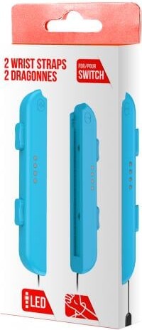 Pair Of Joy-con Hand Wrist Straps Blue