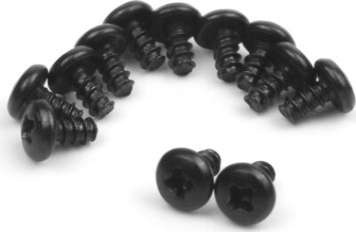 Pan Head Self Tapping Screws 2x4mm - 540174 - Blackzon