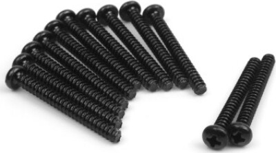 Pan Head Self Tapping Screws 6x25mm (12pcs) - 540159 - Blackzon