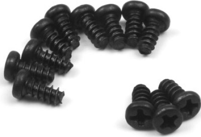 Se Pan Head Self Tapping Screws 6x6mm (12pcs) - 540154 - Blackzon hos Gucca.dk