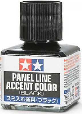 Tamiya - Panel Line Accent Color - Black - Emalje Maling - 87131