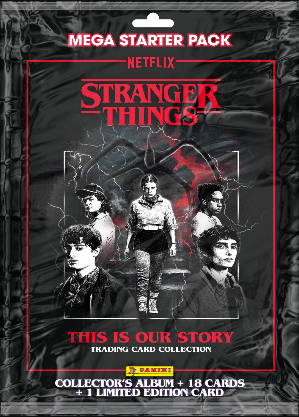 Panini Stranger Things Trading Cards - This is Our Story (2025) - Starter Set (Mappe, 3 Booster Packs, Limited Edition)