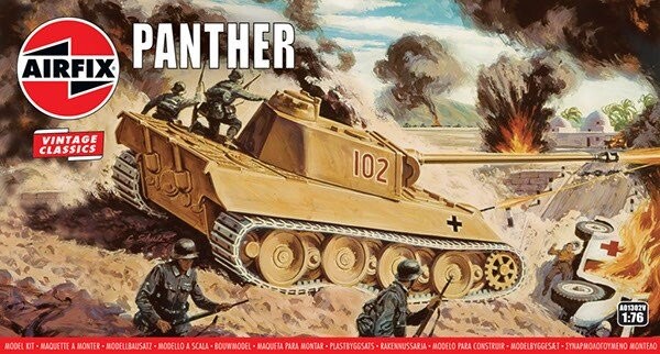 Se Airfix - Panther Tank Byggesæt - Vintage Classics - 1:76 - A01302v hos Gucca.dk