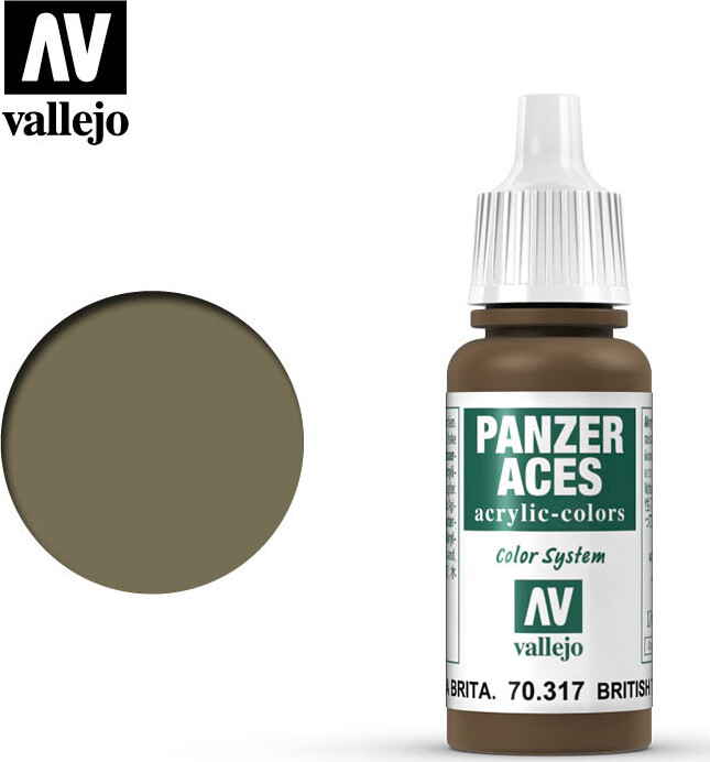 Vallejo - Panzer Aces - British Tanker Mat - 17 Ml - 70317