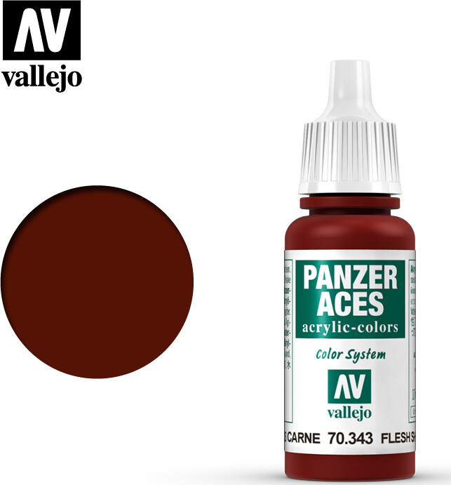 Vallejo - Panzer Aces - Flesh Shadows Mat - 17 Ml - 70343