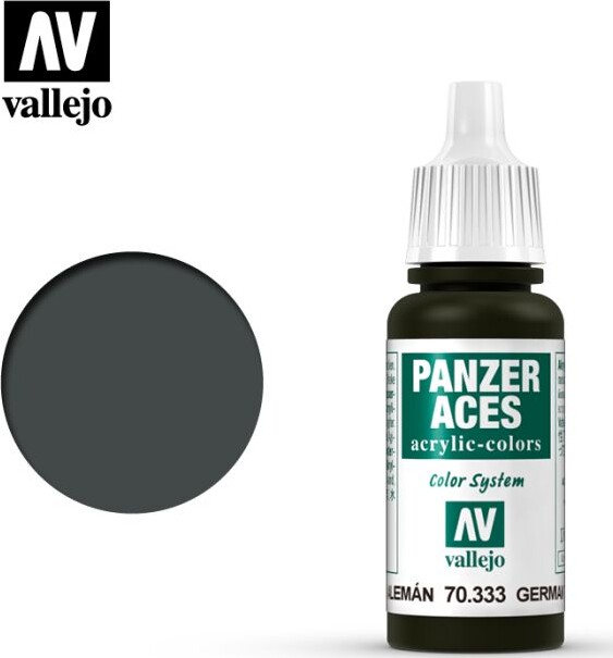 Vallejo - Panzer Aces - German Tanker Black Grey Mat - 17 Ml - 70333