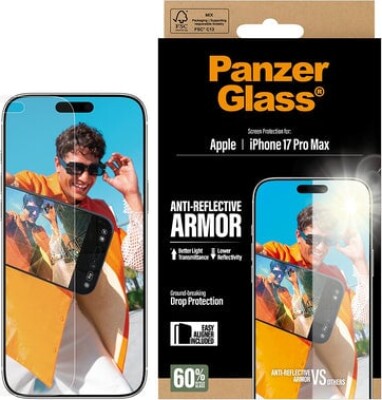 Panzerglass - Iphone 17 Pro Max - Anti-reflective Armor Skrmbeskyttelse