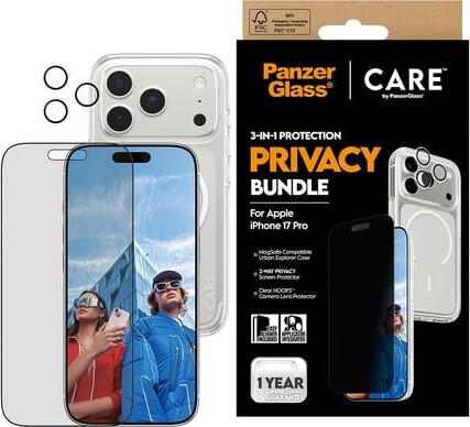 Care By Panzerglass - Iphone 17 Pro - 3-in-1 Privacy Bundle