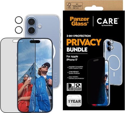 Care By Panzerglass - Iphone 17 - 3-in-1 Privacy Cover Bundle